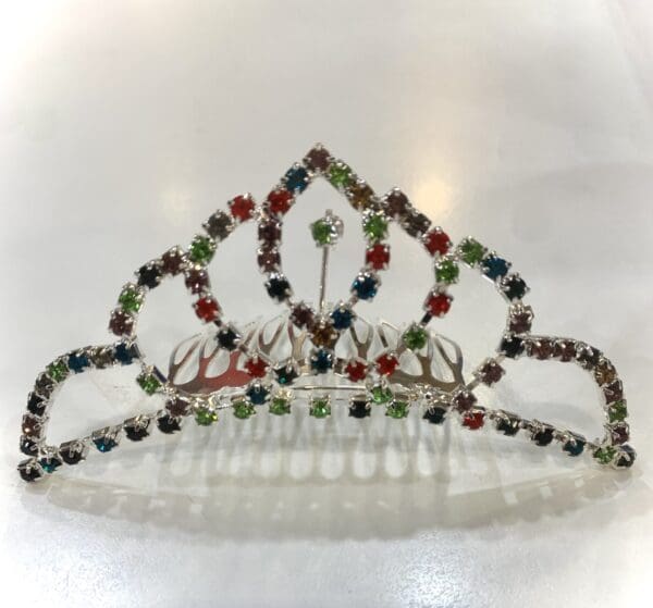 Silver Multicolour Tiara